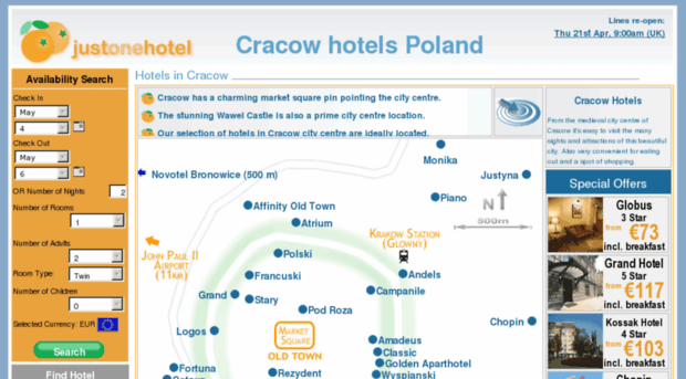 cracow-hotels.com