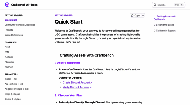 craftbench.gitbook.io - Quick Start | Craftbench AI - ... - Craftbench ...