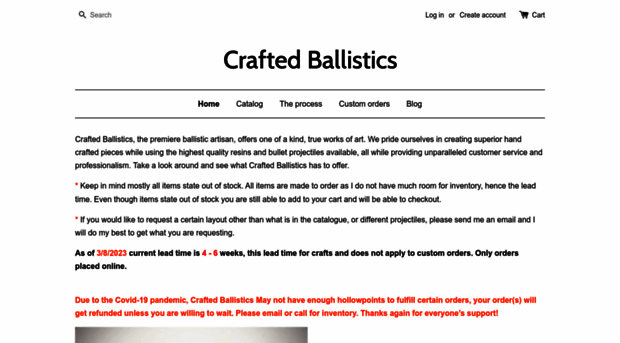 craftedballistics.com