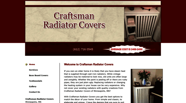 craftsmanradiatorcover.com