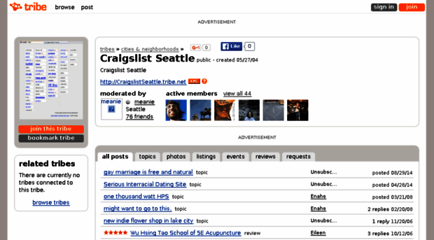 craigslistseattle.tribe.net