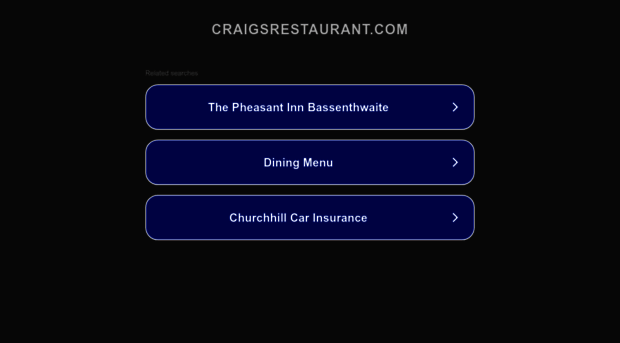 craigsrestaurant.com