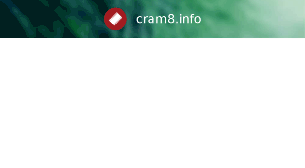 cram8.info