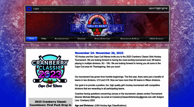 cranberrytournament.org