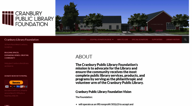 cranburylibraryfoundation.org