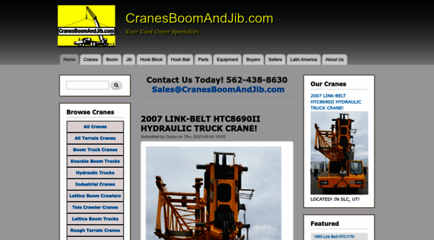 cranesboomandjib.com