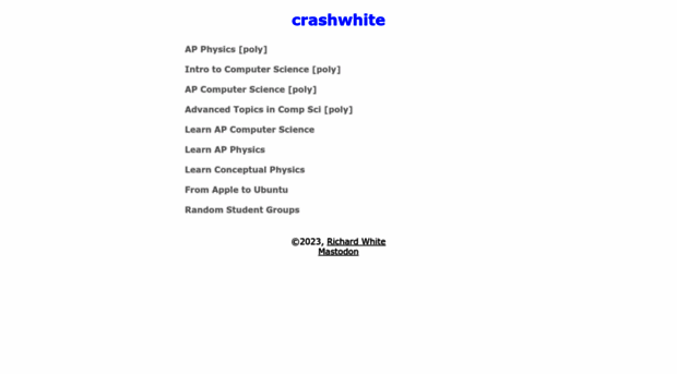 crashwhite.com