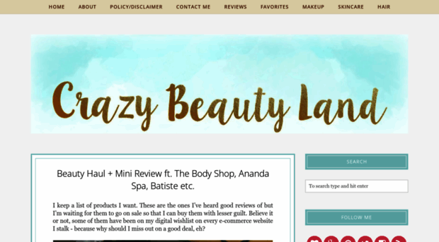 crazybeautyland.blogspot.in