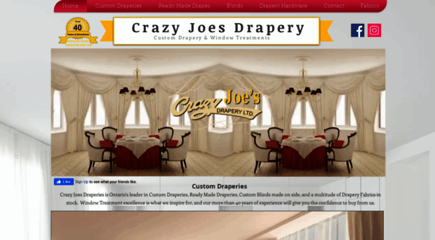 crazyjoesdrapery.com