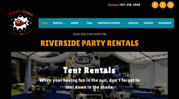 crazytunapartyrentals.com