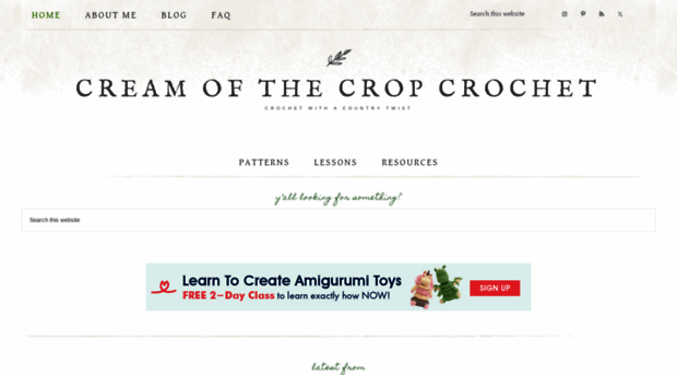 creamofthecropcrochet.com