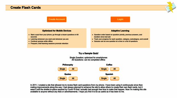 createflashcards.com - Create Online Flash Cards. Tak... - Create Flash ...