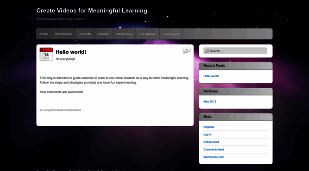 createvideosformeaningfullearning.wordpress.com