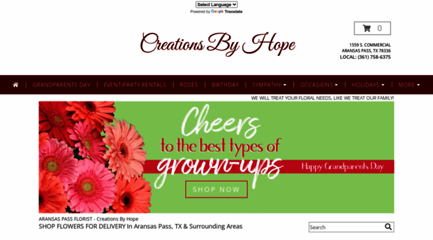 creationsbyhopeflowers.com