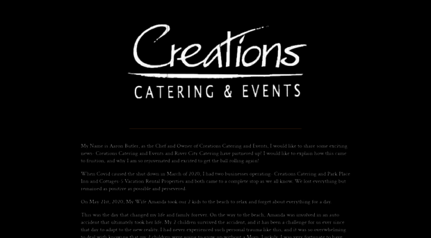 creationscateringandevents.com