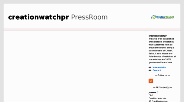 creationwatchpr.pressdoc.com
