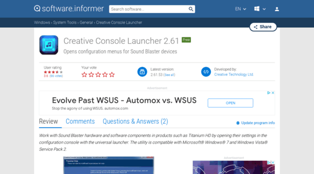 creative-console-launcher.software.informer.com