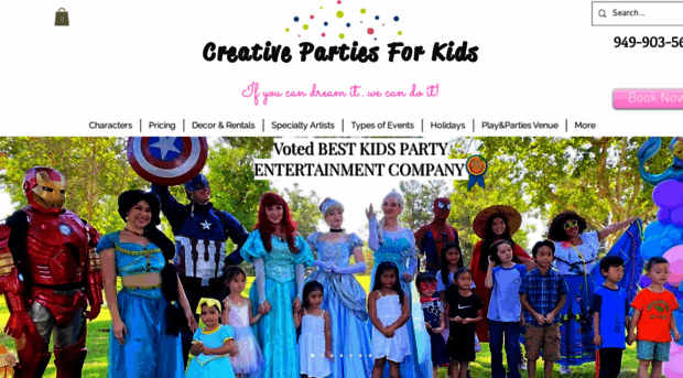 creativepartiesforkids.com