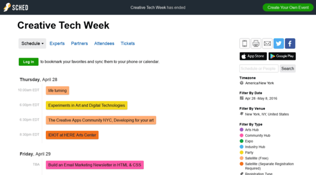 creativetechweek2016.sched.com