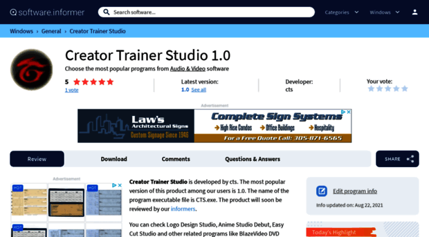 creator-trainer-studio.software.informer.com