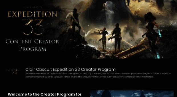 creators.expedition33.com - Clair Obscur: Expedition 33 Cr... - Creator ...