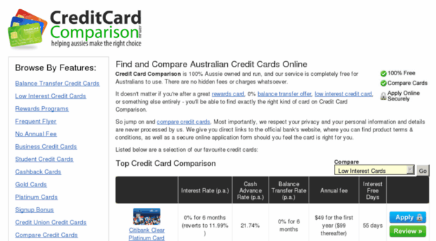 creditcardcomparison.com.au