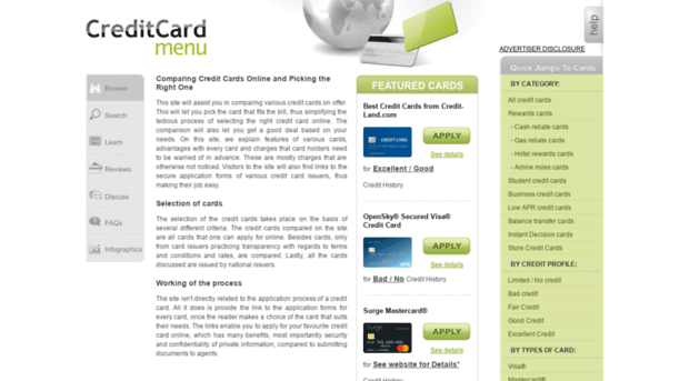 creditcardmenu.com