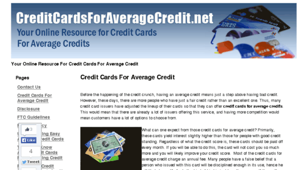 creditcardsforaveragecredit.net