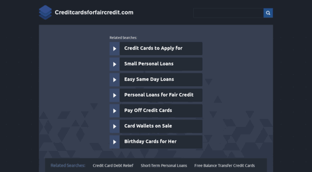 creditcardsforfaircredit.com