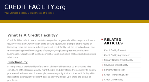 creditfacility.org