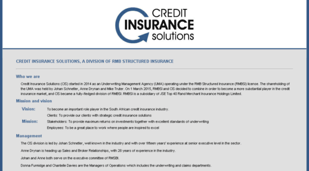 creditinsurancesolutions.co.za