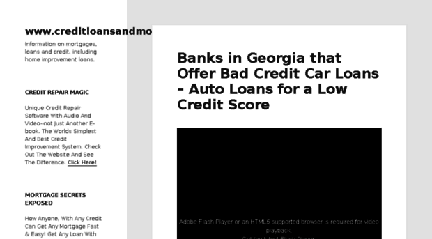 creditloansandmortgages.com
