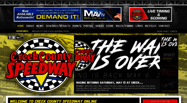 creekcountyspeedway.co