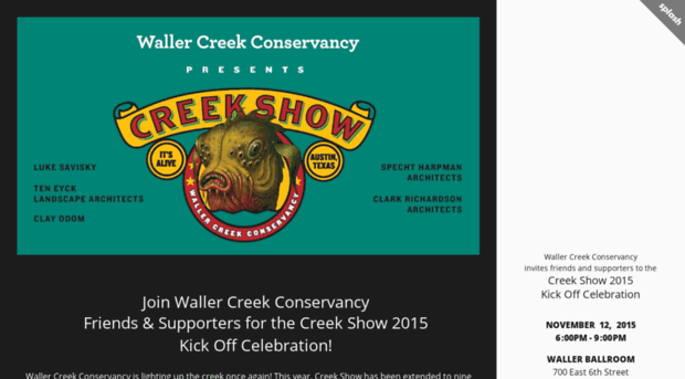 creekshowkickoff.splashthat.com