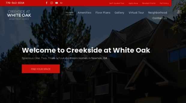 creeksideatwhiteoak.com