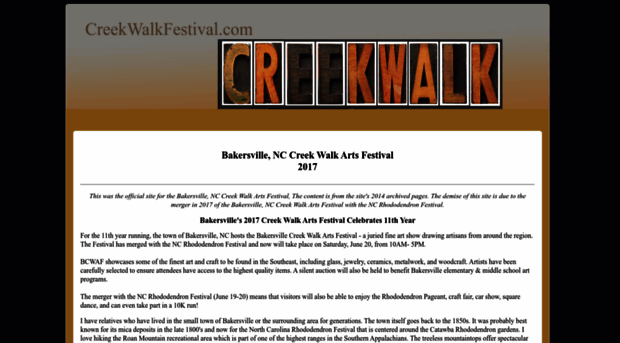 creekwalkfestival.com