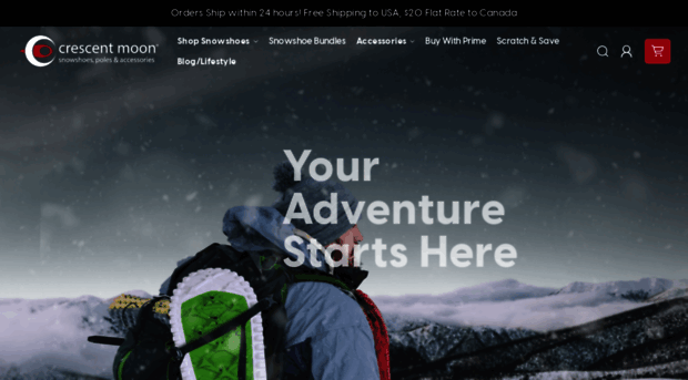 crescentmoonsnowshoes.com