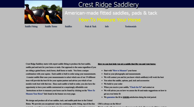 crestridgesaddlery.com