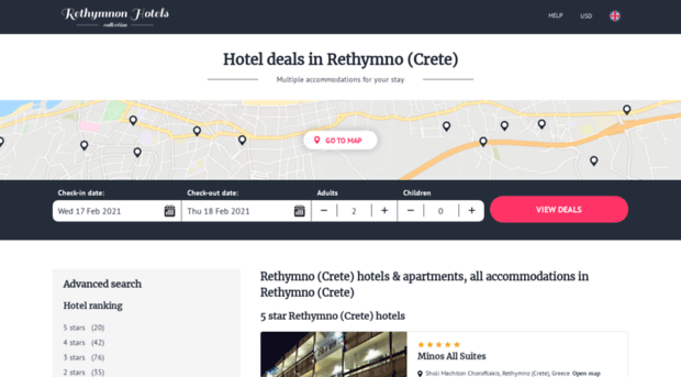 cretan-sun-rethymno.rethymno-hotels.com