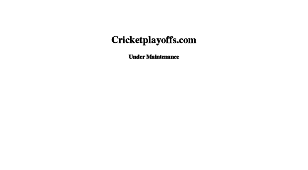 cricketplayoffs.com