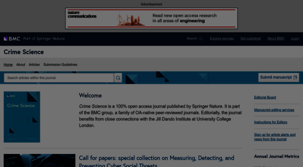 crimesciencejournal.biomedcentral.com