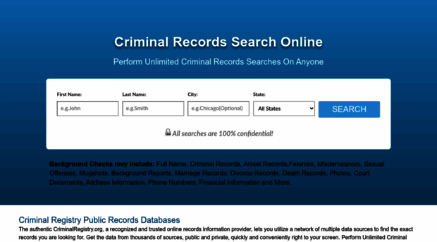 criminalregistry.org