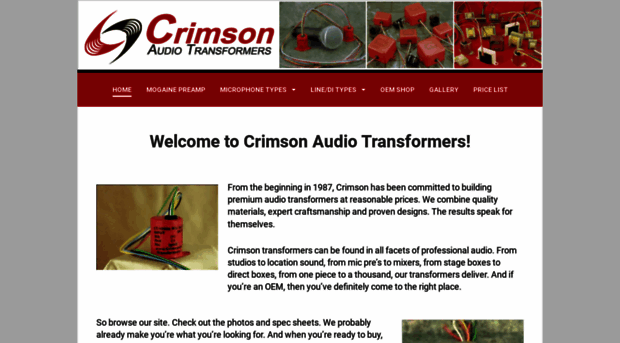 crimsonaudiotransformers.com