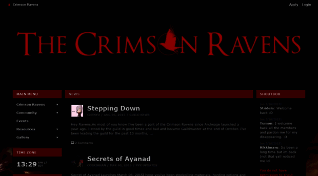 crimsonravens.shivtr.com