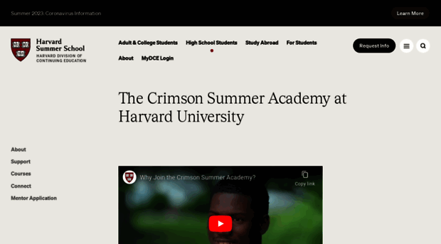 crimsonsummer.harvard.edu