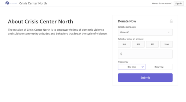 crisiscenternorth.kindful.com