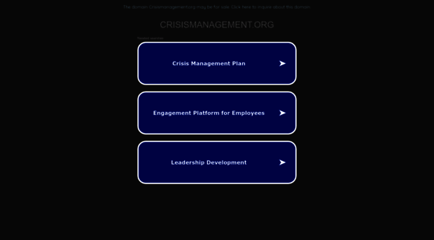 crisismanagement.org