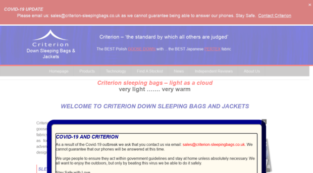 criterion-sleepingbags.co.uk