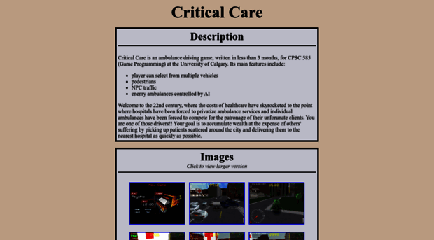 critical-care.sourceforge.net