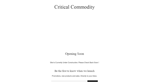 criticalcommodity.com